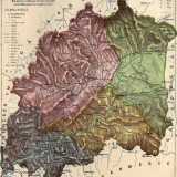 Mapa župy Orava, 19. storočie. Arva district map around 19. Cent.