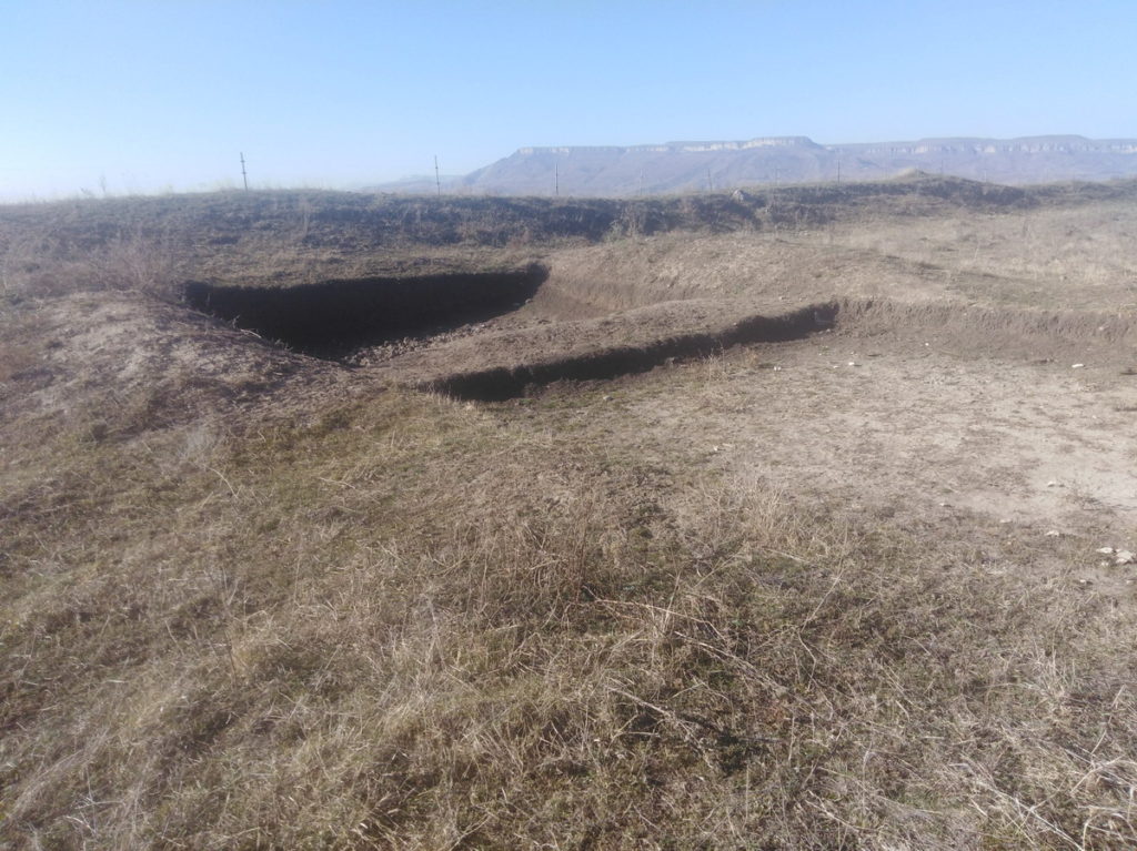 Daut gorodisce. Former archaeological research.