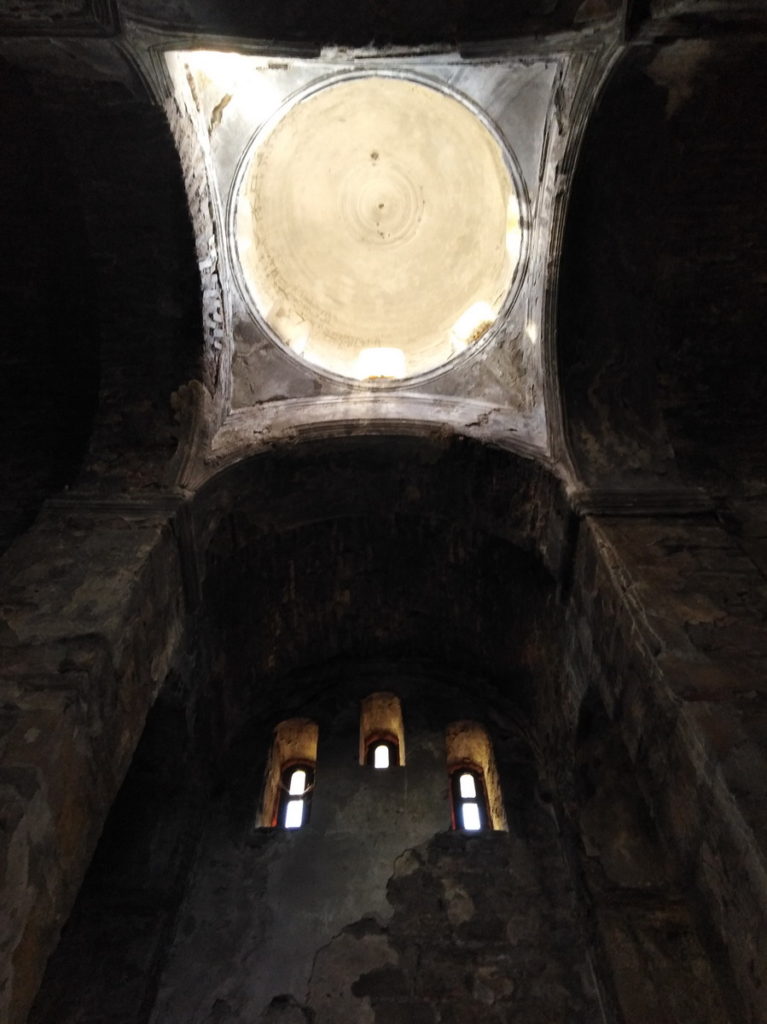 Old abandoned christian monastery above Karachayevsk.
