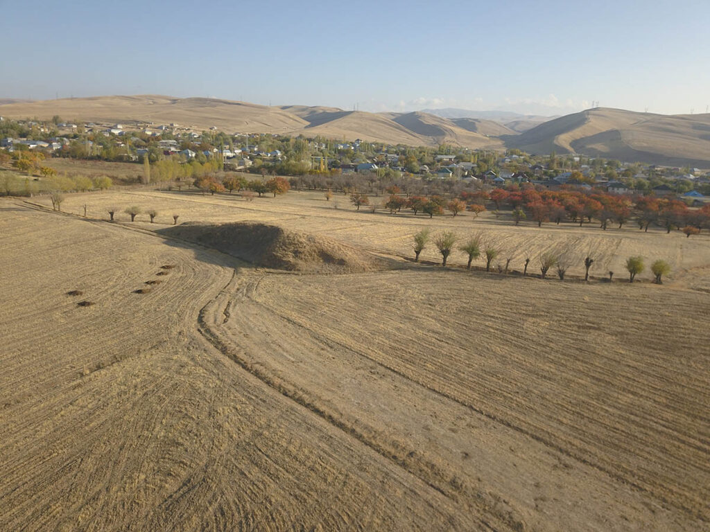 Small tepe, Karatay, South Kyrgyzstan.