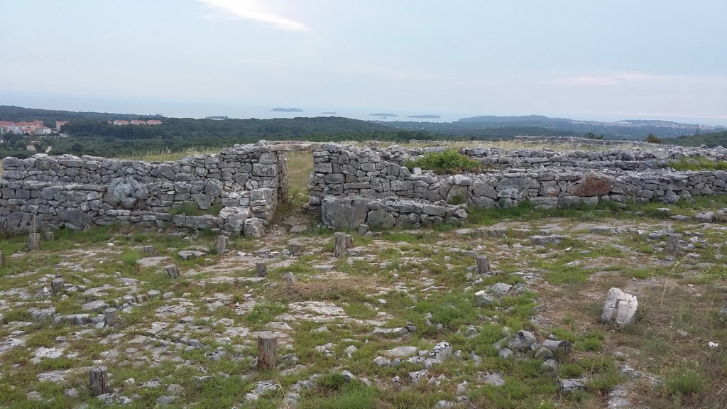 Viewing to the west from the hillford top.