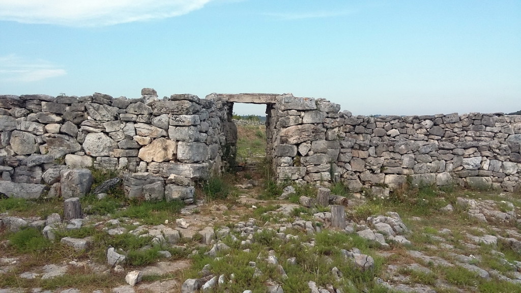 The reconstructed western entrance to the acropolis.